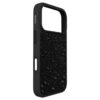 Capa para smartphone com cristais de fundo plano, iPhone® 17 Pro, preta