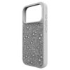 Capa para smartphone com cristais de fundo plano, iPhone® 17 Pro, tom prateado Capa para smartphone com cristais de fundo plano, iPhone® 17 Pro, tom prateado