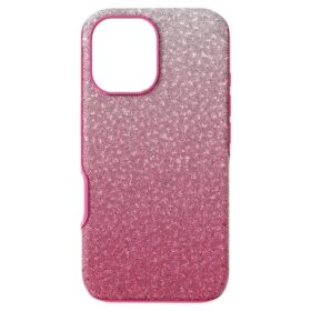 Capa para smartphone com gradiente de cores intenso, iPhone® 16, rosa