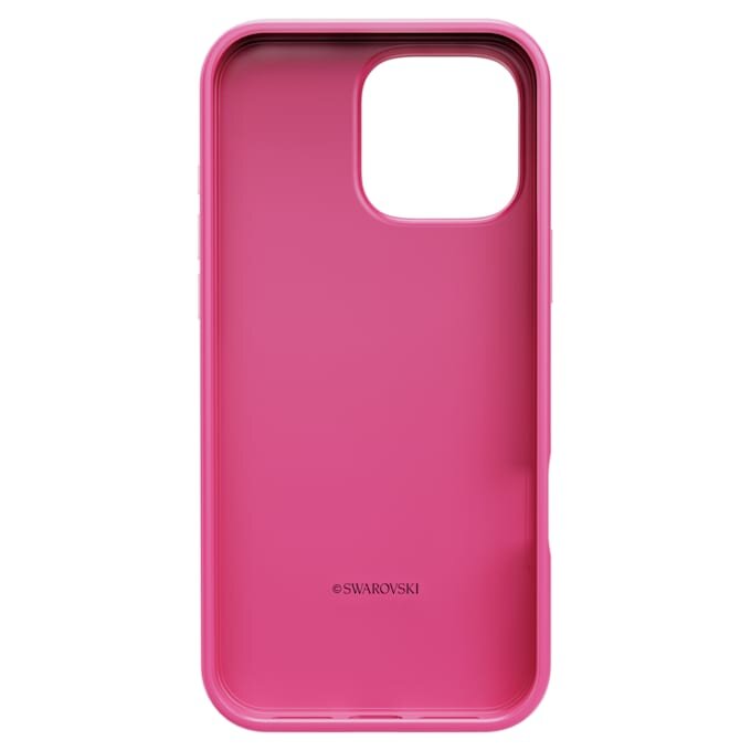 Capa para smartphone com motivo de cristais em relevo, iPhone® 16 Pro Max, rosa Capa para smartphone com motivo de cristais em relevo, iPhone® 16 Pro Max, rosa