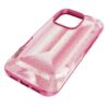 Capa para smartphone com motivo de cristais em relevo, iPhone® 16 Pro, rosa Capa para smartphone com motivo de cristais em relevo, iPhone® 16 Pro, rosa