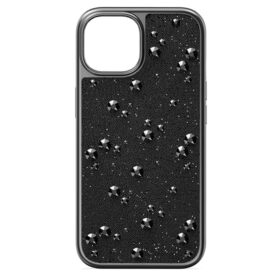 Capa para smartphone High com cristais na parte traseira plana, iPhone® 15, Preto