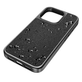 Capa para smartphone High com cristais na parte traseira plana, iPhone® 15 Pro, Preto