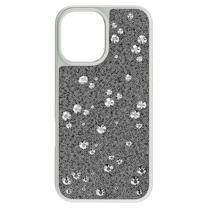 Capa para smartphone High com design disperso, iPhone® 16, tom prateado Capa para smartphone High com design disperso, iPhone® 16, tom prateado