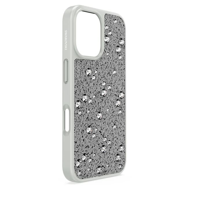 Capa para smartphone High com design disperso, iPhone® 16, tom prateado Capa para smartphone High com design disperso, iPhone® 16, tom prateado