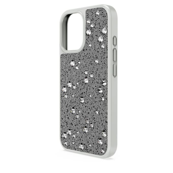 Capa para smartphone High com design disperso, iPhone® 16, tom prateado Capa para smartphone High com design disperso, iPhone® 16, tom prateado