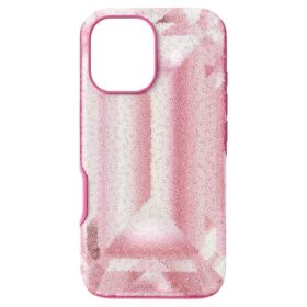 Capa para smartphone High com motivo de cristais, iPhone® 16, rosa