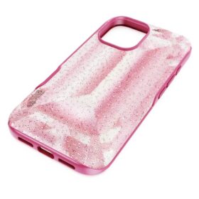 Capa para smartphone High com motivo de cristais, iPhone® 16, rosa