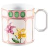 Chávena de café Idyllia com pires, em porcelana, com motivo em cristal, flores, multicolorida Chávena de café Idyllia com pires, em porcelana, com motivo em cristal, flores, multicolorida