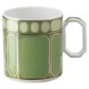 Chávena de café Signum com pires, em porcelana, verde Chávena de café Signum com pires, em porcelana, verde