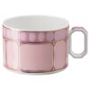 Chávena de chá Signum com pires, em porcelana, cor-de-rosa Chávena de chá Signum com pires, em porcelana, cor-de-rosa