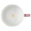 Chávena de chá Signum com pires, em porcelana, cor-de-rosa Chávena de chá Signum com pires, em porcelana, cor-de-rosa