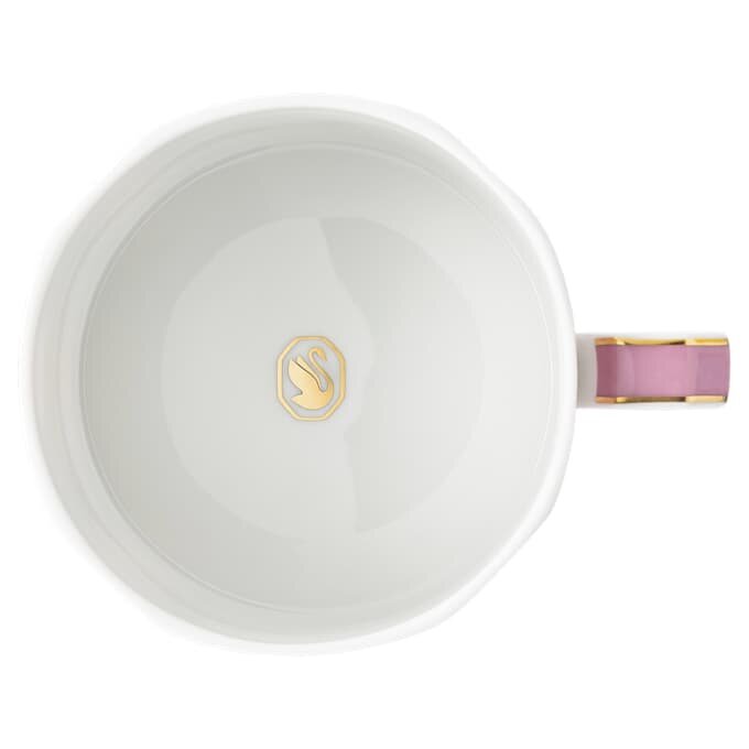 Chávena de chá Signum com pires, em porcelana, cor-de-rosa Chávena de chá Signum com pires, em porcelana, cor-de-rosa