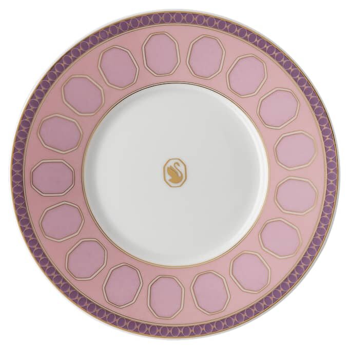 Chávena de chá Signum com pires, em porcelana, cor-de-rosa Chávena de chá Signum com pires, em porcelana, cor-de-rosa