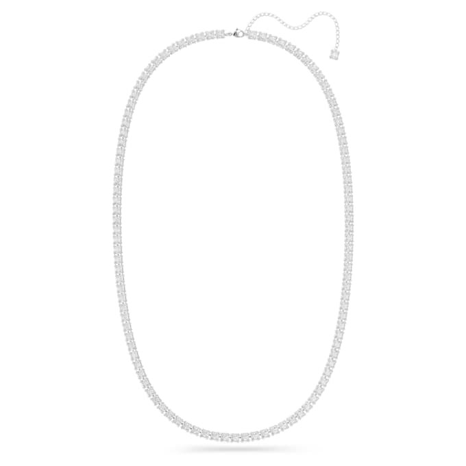 Cinto Millenia com cristais de corte quadrado, branco, banhado a ródio Cinto Millenia com cristais de corte quadrado, branco, banhado a ródio