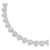Colar Ariana Grande X Swarovski com cortes mistos, coração, branco, banhado a ródio Colar Ariana Grande X Swarovski com cortes mistos, coração, branco, banhado a ródio