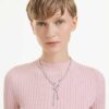 Colar Ariana Grande X Swarovski com cortes mistos, libélula, multicolorido, banhado a ródio Colar Ariana Grande X Swarovski com cortes mistos, libélula, multicolorido, banhado a ródio