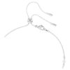 Colar Ariana Grande X Swarovski Y com cortes mistos, pérola de cristal, coração, branco, banhado a ródio Colar Ariana Grande X Swarovski Y com cortes mistos, pérola de cristal, coração, branco, banhado a ródio