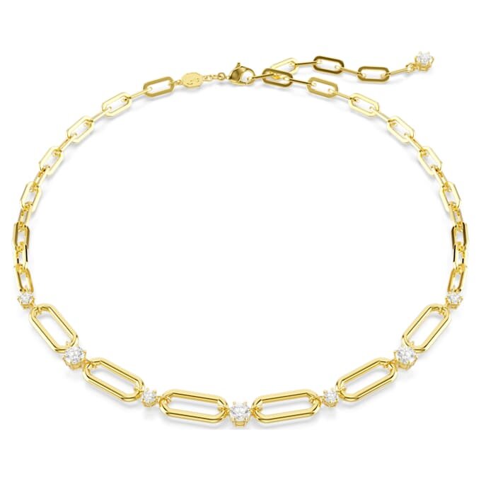 Colar Constella Branco, banhado a dourado Colar Constella Branco, banhado a dourado