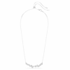 Colar Constella com cortes mistos, branco, banhado a ródio Colar Constella com cortes mistos, branco, banhado a ródio