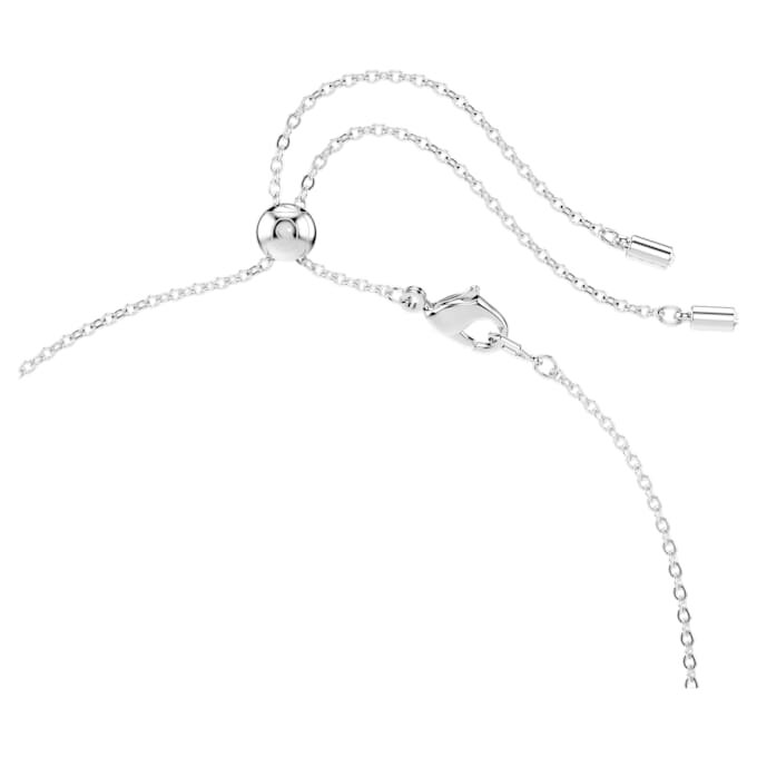 Colar Constella com cortes mistos, branco, banhado a ródio Colar Constella com cortes mistos, branco, banhado a ródio
