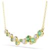 Colar Constella com cortes mistos, verde, banhado a dourado Colar Constella com cortes mistos, verde, banhado a dourado