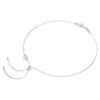 Colar Constella com pérola de cristal, cortes redondos, branco, banhado a ródio Colar Constella com pérola de cristal, cortes redondos, branco, banhado a ródio