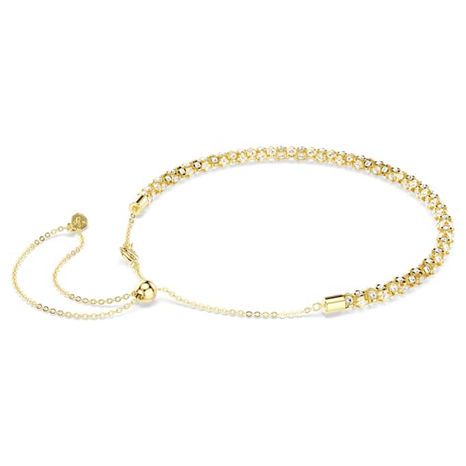 Colar Dextera com corte redondo, branco, acabamento dourado Colar Dextera com corte redondo, branco, acabamento dourado