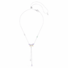 Colar em Y Ariana Grande X Swarovski com cortes mistos, libélula, multicolorido, banhado a ródio