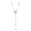 Colar em Y Ariana Grande X Swarovski com cortes mistos, libélula, multicolorido, banhado a ródio