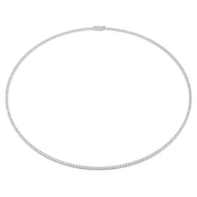 Colar Eternity Tennis com diamantes cultivados em laboratório, 3 Ct no total, forma redonda, ouro branco de 14K Colar Eternity Tennis com diamantes cultivados em laboratório, 3 Ct no total, forma redonda, ouro branco de 14K