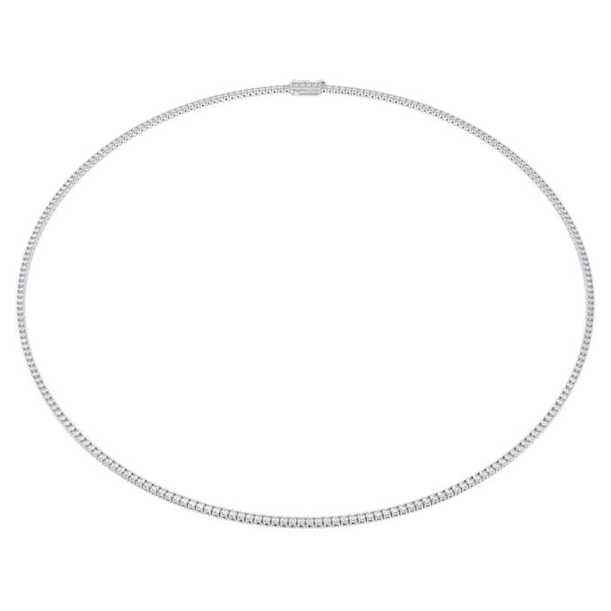 Colar Eternity Tennis com diamantes cultivados em laboratório, 3 Ct no total, forma redonda, ouro branco de 14K Colar Eternity Tennis com diamantes cultivados em laboratório, 3 Ct no total, forma redonda, ouro branco de 14K