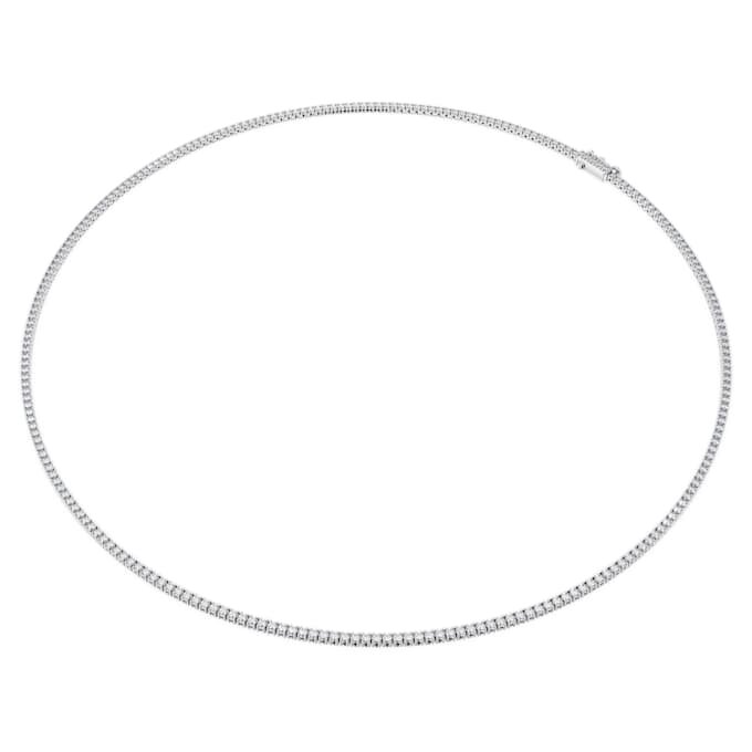 Colar Eternity Tennis com diamantes cultivados em laboratório, 3 Ct no total, forma redonda, ouro branco de 14K Colar Eternity Tennis com diamantes cultivados em laboratório, 3 Ct no total, forma redonda, ouro branco de 14K