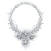 Colar Galaxy com diamantes cultivados em laboratório, 156,62 Ct no total, formas variadas, ouro branco de 18K
