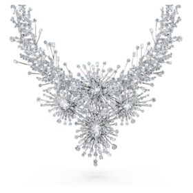 Colar Galaxy com diamantes cultivados em laboratório, 156,62 Ct no total, formas variadas, ouro branco de 18K Colar Galaxy com diamantes cultivados em laboratório, 156,62 Ct no total, formas variadas, ouro branco de 18K