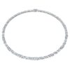Colar Galaxy Tennis com diamantes cultivados em laboratório, 47,27 Ct no total, formas variadas, ouro branco de 18K Colar Galaxy Tennis com diamantes cultivados em laboratório, 47,27 Ct no total, formas variadas, ouro branco de 18K