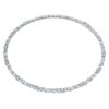 Colar Galaxy Tennis com diamantes cultivados em laboratório, 47,27 Ct no total, formas variadas, ouro branco de 18K Colar Galaxy Tennis com diamantes cultivados em laboratório, 47,27 Ct no total, formas variadas, ouro branco de 18K