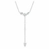 Colar Galaxy Y com diamantes cultivados em laboratório, 0,7 Ct no total, formas variadas, prata esterlina