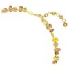 Colar Gema com cortes mistos, amarelo, banhado a ouro Colar Gema com cortes mistos, amarelo, banhado a ouro