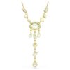 Colar Gema em Y com cortes mistos, multicolorido, banhado a dourado Colar Gema em Y com cortes mistos, multicolorido, banhado a dourado