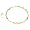 Colar Gema Tennis com cortes mistos, multicolorido, banhado a ouro Colar Gema Tennis com cortes mistos, multicolorido, banhado a ouro