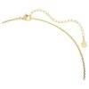 Colar Hyperbola, corte redondo, branco, banhado a dourado Colar Hyperbola, corte redondo, branco, banhado a dourado