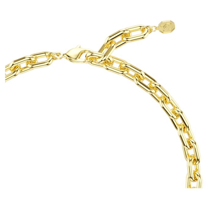Colar Idyllia com cortes mistos, flor, multicolorido, banhado a ouro Colar Idyllia com cortes mistos, flor, multicolorido, banhado a ouro