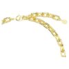 Colar Idyllia com cortes mistos, pavé, flor, multicolorido, banhado a ouro Colar Idyllia com cortes mistos, pavé, flor, multicolorido, banhado a ouro