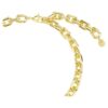 Colar Idyllia com cortes variados, coração, chave, multicolorido, banhado a ouro Colar Idyllia com cortes variados, coração, chave, multicolorido, banhado a ouro