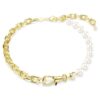 Colar Idyllia com pérolas de cristal, branco, banhado a dourado Colar Idyllia com pérolas de cristal, branco, banhado a dourado