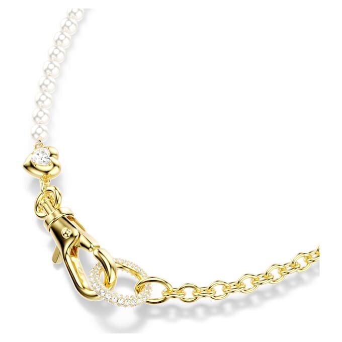 Colar Idyllia com pérolas de cristal, branco, banhado a dourado Colar Idyllia com pérolas de cristal, branco, banhado a dourado