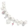 Colar Idyllia com pérolas de cristal, cortes mistos, branco, banhado a ródio Colar Idyllia com pérolas de cristal, cortes mistos, branco, banhado a ródio