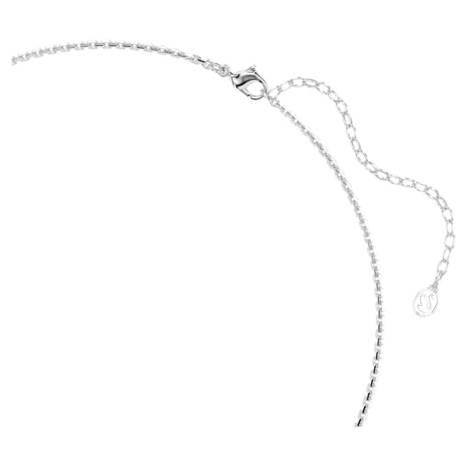 Colar Idyllia Coração com Flecha, Branco, Banhado a Ródio Colar Idyllia Coração com Flecha, Branco, Banhado a Ródio