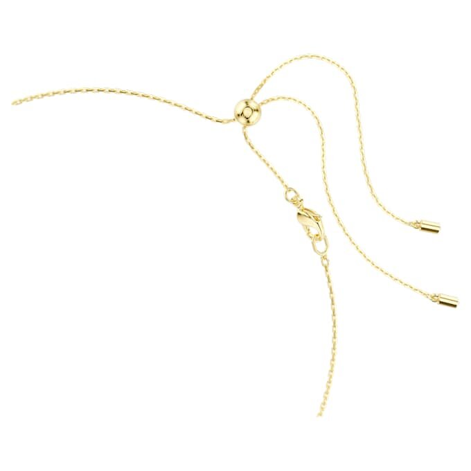 Colar Imber com cortes mistos, branco, banhado a dourado Colar Imber com cortes mistos, branco, banhado a dourado